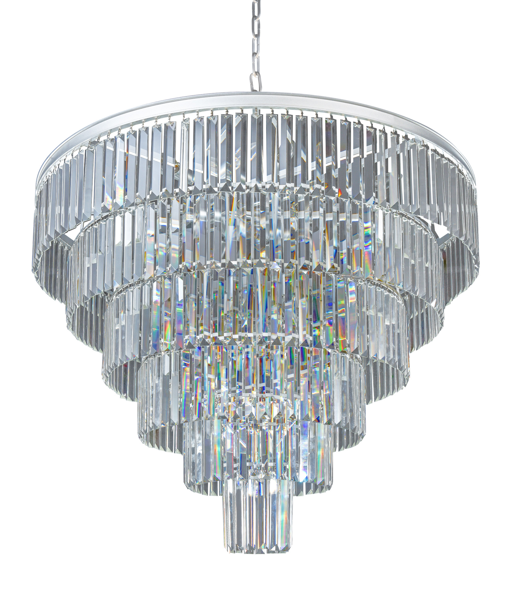 Люстра Odeon 6 Rings Silver